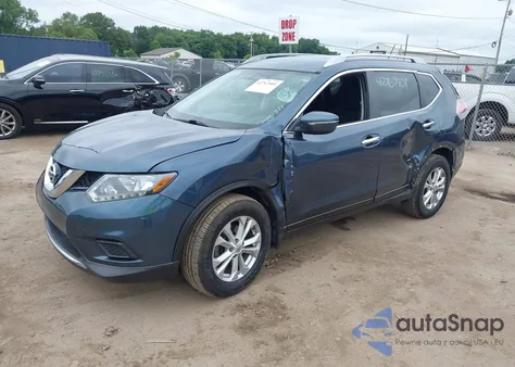 2014 Nissan Rogue Sv z USA, uszkodzony, nr VIN 5N1AT2MV1EC855904